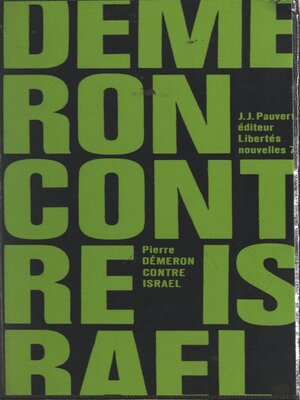 cover image of Contre Israël